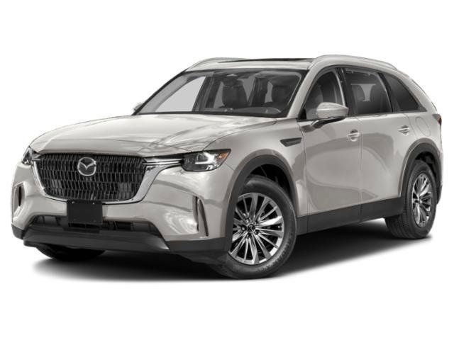 2026 Mazda Mazda CX-90 3.3 Turbo Preferred AWD in Platinum Quartz Metallic — front three-quarter view