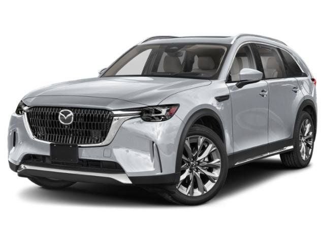 2026 Mazda Mazda CX-90 3.3 Turbo Premium Plus AWD in Polymetal Gray Metallic — front three-quarter view