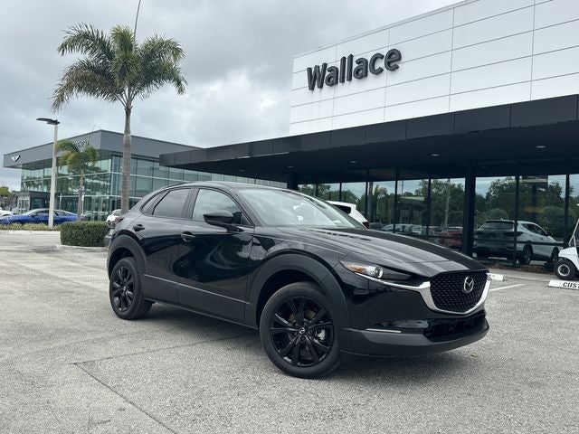 2026 Mazda Mazda CX-30 2.5 S Select Sport AWD in Jet Black Mica — front three-quarter view