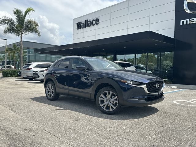 2026 Mazda Mazda CX-30 2.5 S Preferred AWD in Deep Crystal Blue Mica — front three-quarter view