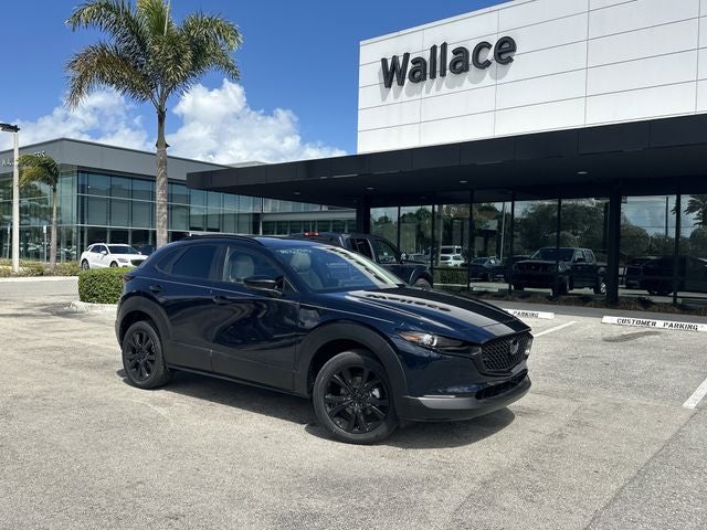 2026 Mazda Mazda CX-30 2.5 S Aire Edition in Deep Crystal Blue Mica — front three-quarter view