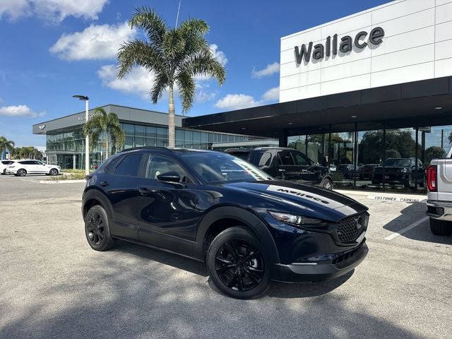 2026 Mazda Mazda CX-30 2.5 S Aire Edition in Deep Crystal Blue Mica — front three-quarter view