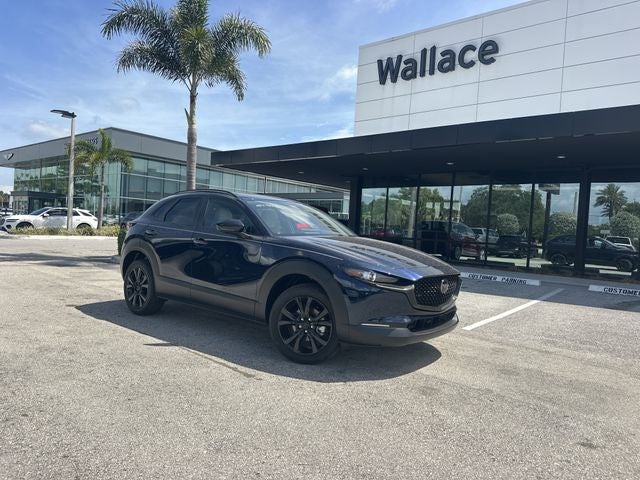 2026 Mazda Mazda CX-30 2.5 S Aire Edition in Deep Crystal Blue Mica — front three-quarter view