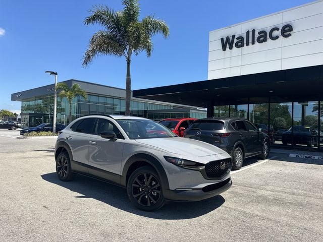 2026 Mazda Mazda CX-30 2.5 Turbo Aire Edition AWD in Aero Gray Metallic — front three-quarter view