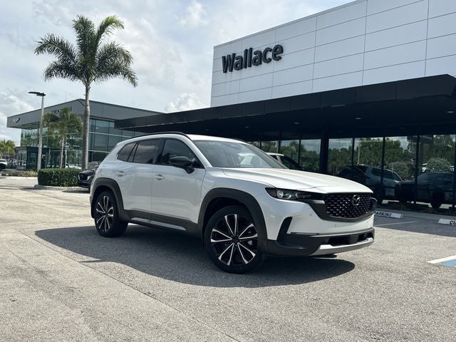 2026 Mazda Mazda CX-50 2.5 Turbo Premium Plus AWD in Wind Chill Pearl — front three-quarter view