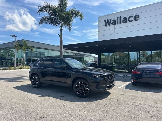 2026 Mazda Mazda CX-50 2.5 S Meridian Edition AWD in Jet Black Mica — front three-quarter view
