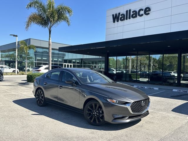 2026 Mazda Mazda3 Sedan 2.5 S Select Sport in Machine Gray Metallic — front three-quarter view