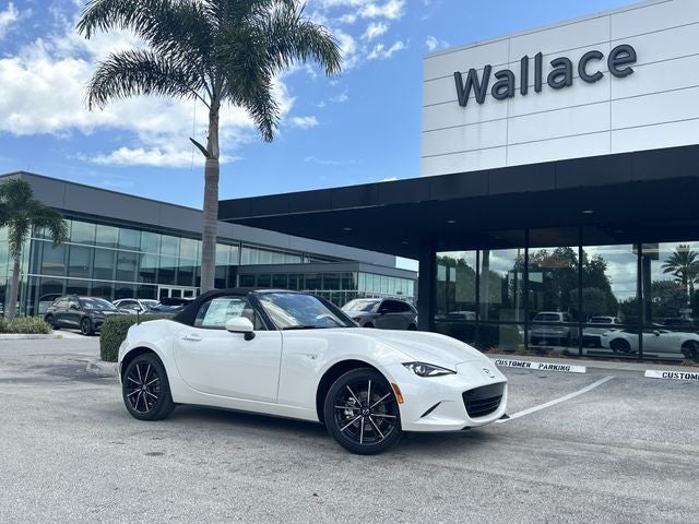 2026 Mazda Mazda MX-5 Miata Grand Touring in Snowflake White Pearl — front three-quarter view