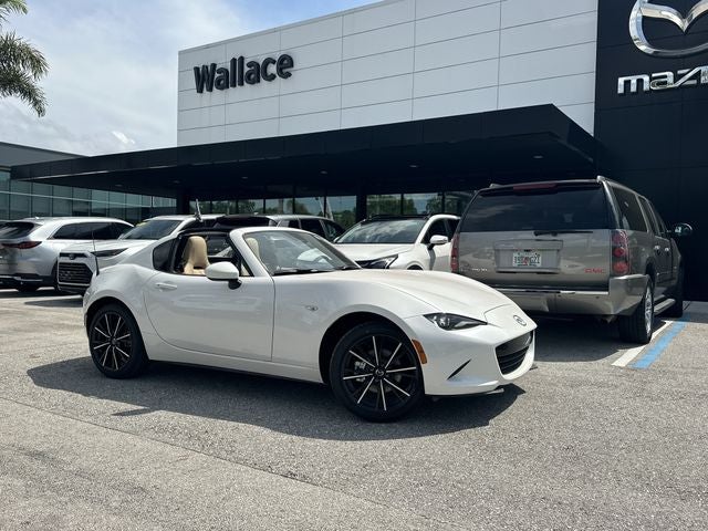 2026 Mazda Mazda MX-5 Miata RF Grand Touring in Snowflake White Pearl — front three-quarter view