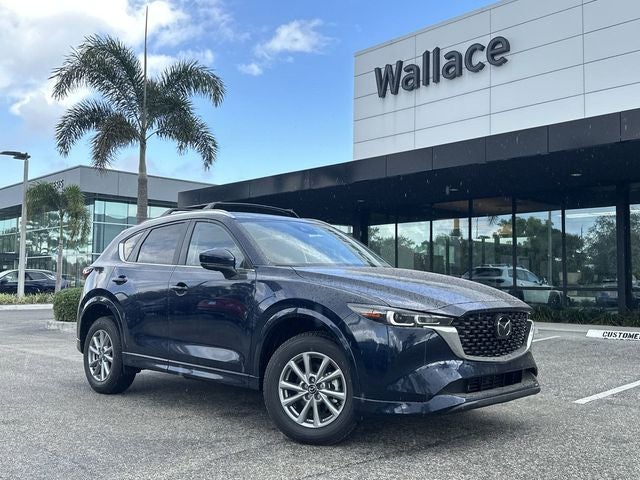 2025 Mazda Mazda CX-5 2.5 S Select AWD in Deep Crystal Blue Mica — front three-quarter view
