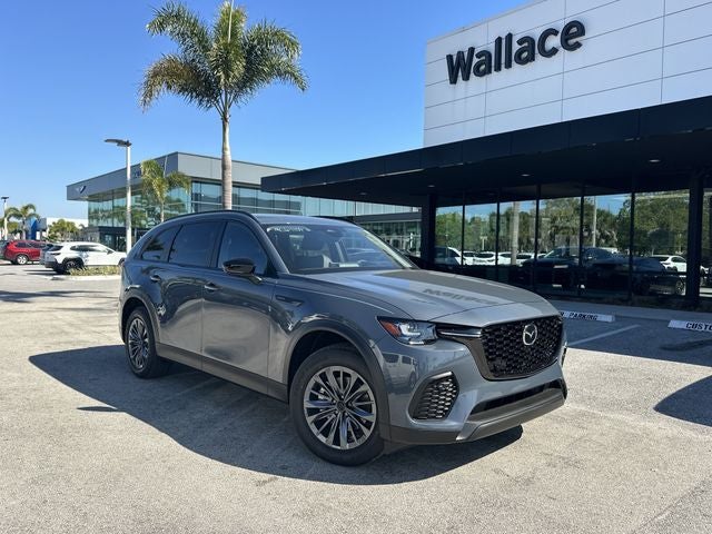 2026 Mazda Mazda CX-70 Plug-In Hybrid SC Plus AWD in Polymetal Gray Metallic — front three-quarter view