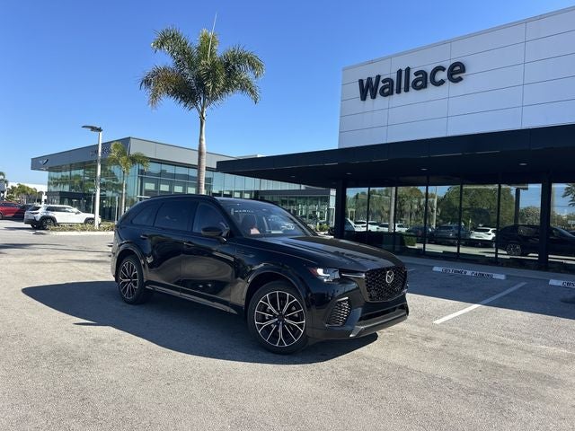 2026 Mazda Mazda CX-70 3.3 Turbo S Premium AWD in Jet Black Mica — front three-quarter view