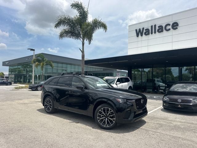 2026 Mazda Mazda CX-70 3.3 Turbo S Premium AWD in Jet Black Mica — front three-quarter view