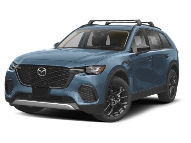 2026 Mazda Mazda CX-70 3.3 Turbo Premium AWD in Polymetal Gray Metallic — front three-quarter view