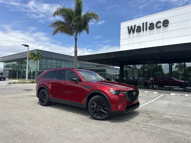 2026 Mazda Mazda CX-90 3.3 Turbo Premium Sport AWD in Soul Red Crystal Metallic — front three-quarter view
