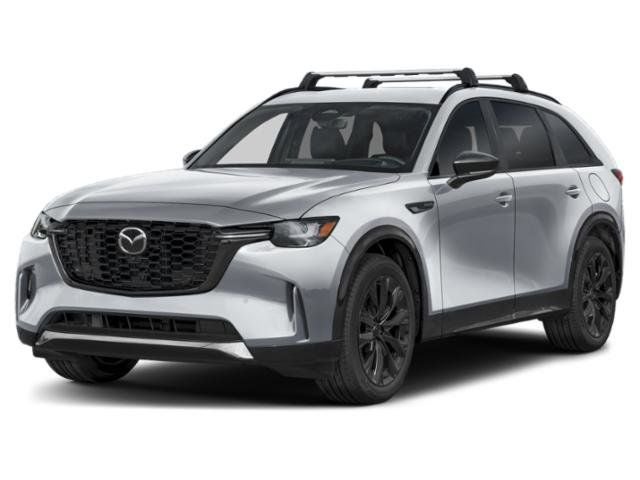 2026 Mazda Mazda CX-90 3.3 Turbo S Premium Sport AWD in Polymetal Gray Metallic — front three-quarter view