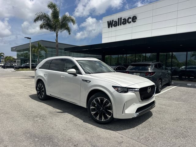 2026 Mazda Mazda CX-90 3.3 Turbo S Premium Plus AWD in Rhodium White Premium — front three-quarter view