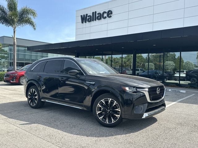 2026 Mazda Mazda CX-90 3.3 Turbo S Premium Plus AWD in Jet Black Mica — front three-quarter view