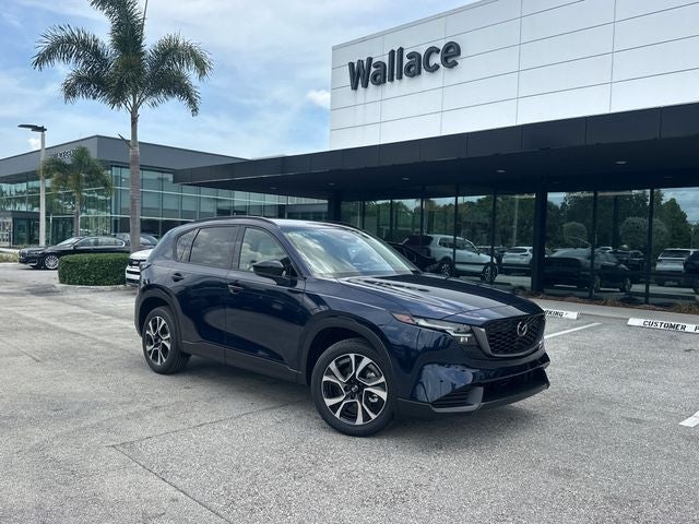 2026 Mazda Mazda CX-5 2.5 S Preferred AWD in Navy Blue Mica — front three-quarter view
