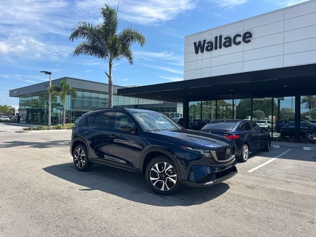 2026 Mazda Mazda CX-5 2.5 S Preferred AWD in Navy Blue Mica — front three-quarter view