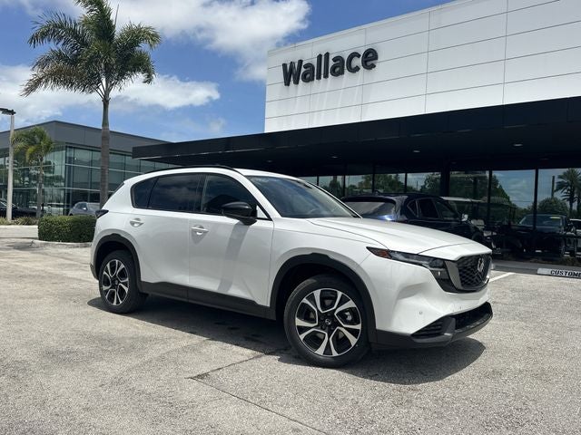 2026 Mazda Mazda CX-5 2.5 S Preferred AWD in Rhodium White Metallic — front three-quarter view