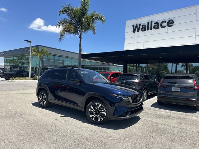 2026 Mazda Mazda CX-5 2.5 S Preferred AWD in Navy Blue Mica — front three-quarter view