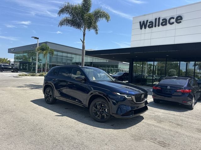 2026 Mazda Mazda CX-5 2.5 S Premium AWD in Navy Blue Mica — front three-quarter view
