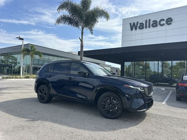 2026 Mazda Mazda CX-5 2.5 S Premium Plus AWD in Navy Blue Mica — front three-quarter view