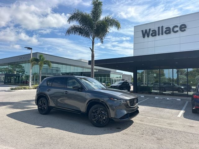 2026 Mazda Mazda CX-5 2.5 S Premium Plus AWD in Machine Gray Metallic — front three-quarter view