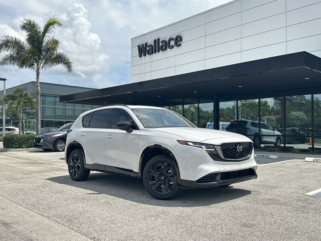 2026 Mazda Mazda CX-5 2.5 S Premium Plus AWD in Rhodium White Metallic — front three-quarter view