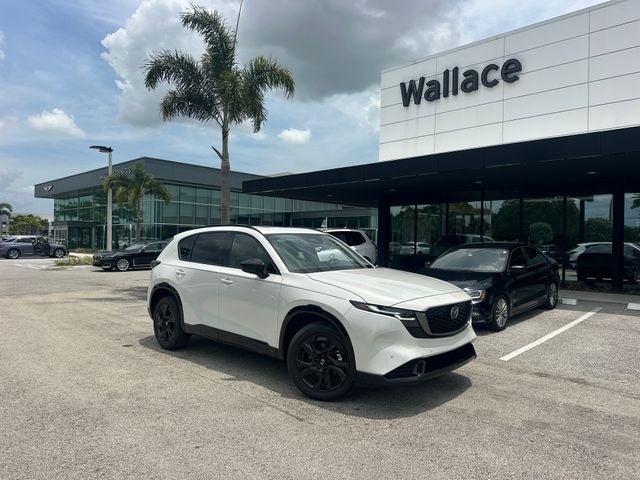 2026 Mazda Mazda CX-5 2.5 S Premium Plus AWD in Rhodium White Metallic — front three-quarter view