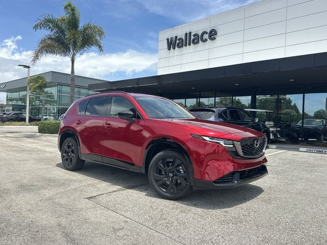 2026 Mazda Mazda CX-5 2.5 S Premium Plus AWD in Soul Red Crystal Metallic — front three-quarter view