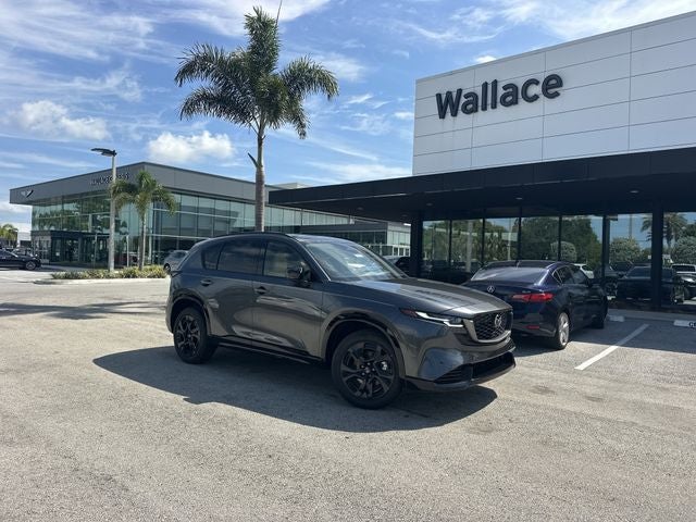 2026 Mazda Mazda CX-5 2.5 S Premium Plus AWD in Machine Gray Metallic — front three-quarter view
